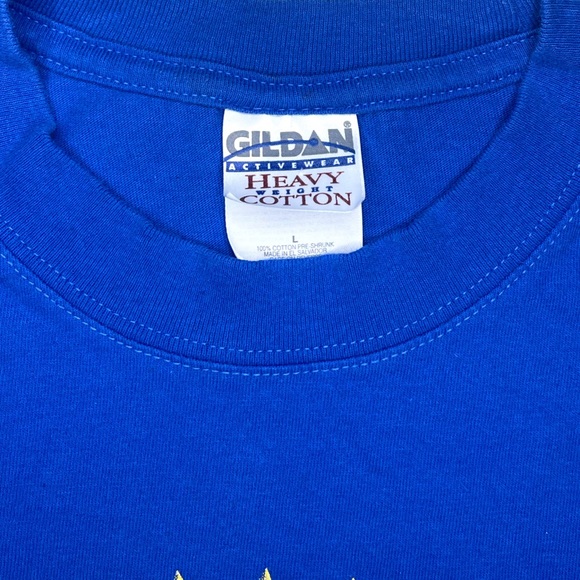 1998 vintage NHL St. Louis Blues hockey goalie helmet tshirt.🥅🏒🚨 - Picture 3 of 3